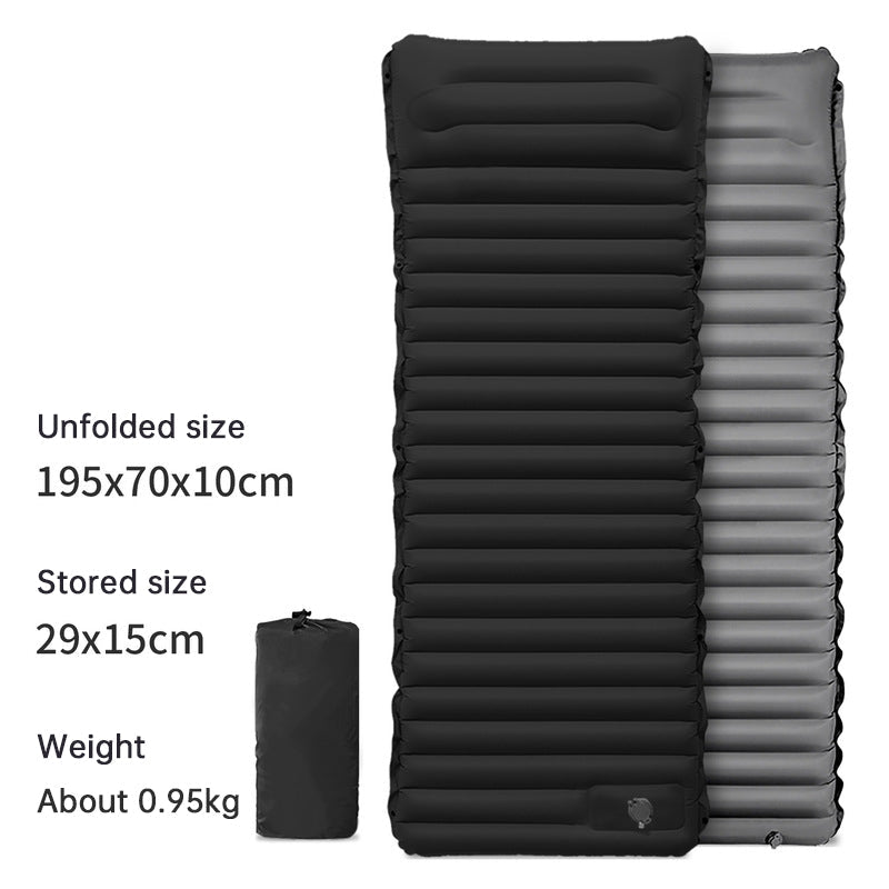 Ultralight Camping Sleeping Pad: Thicken, Self-Inflating with Built-in Pump (Outdoor/Travel) - Outdoors & Sports Tinker Time