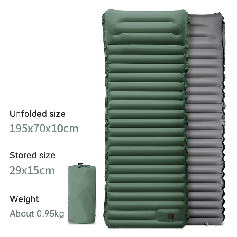 Ultralight Camping Sleeping Pad: Thicken, Self-Inflating with Built-in Pump (Outdoor/Travel) - Outdoors & Sports Tinker Time