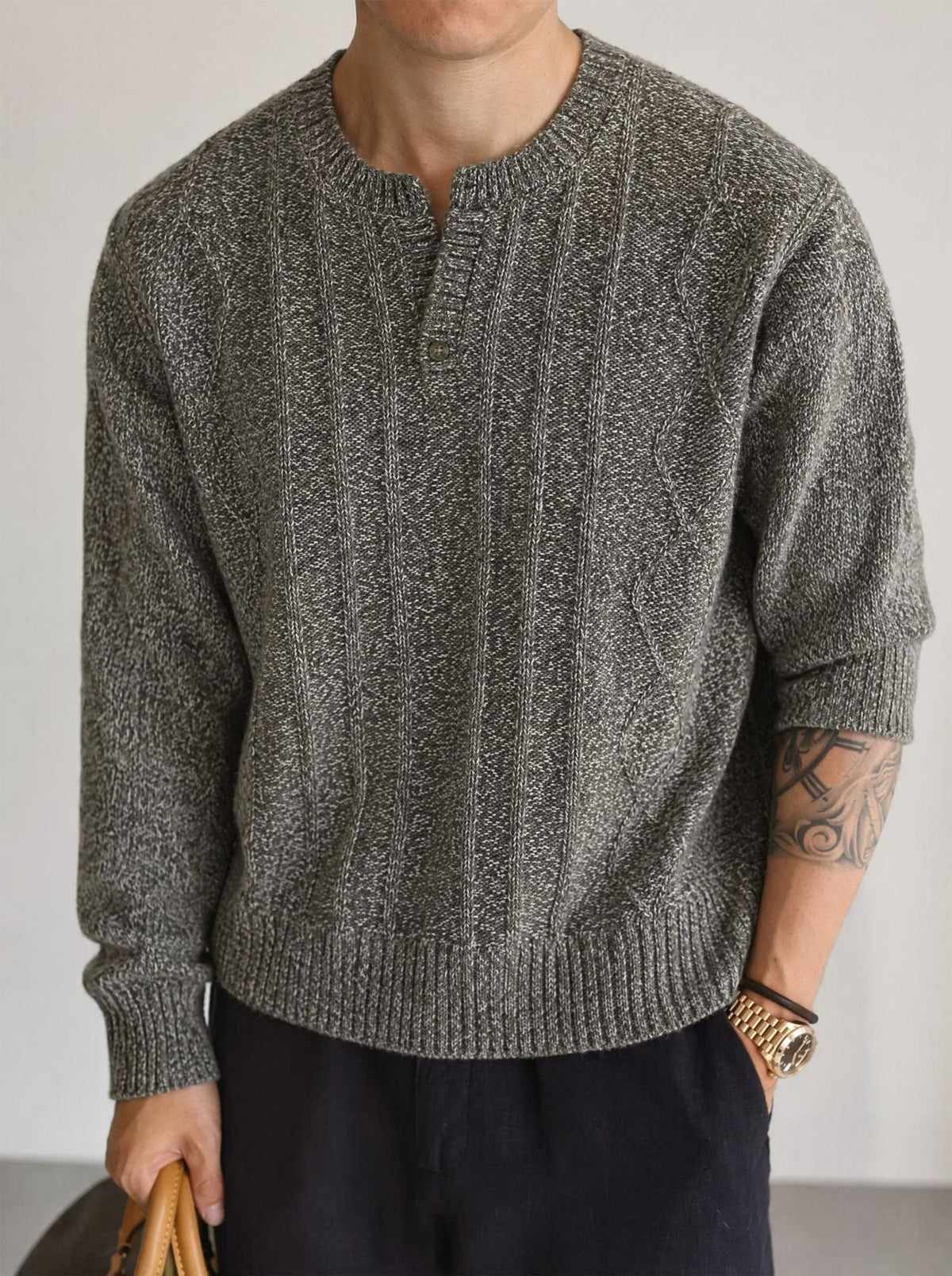V-neck loose long sleeved sweater - Outdoors & Sports Tinker Time
