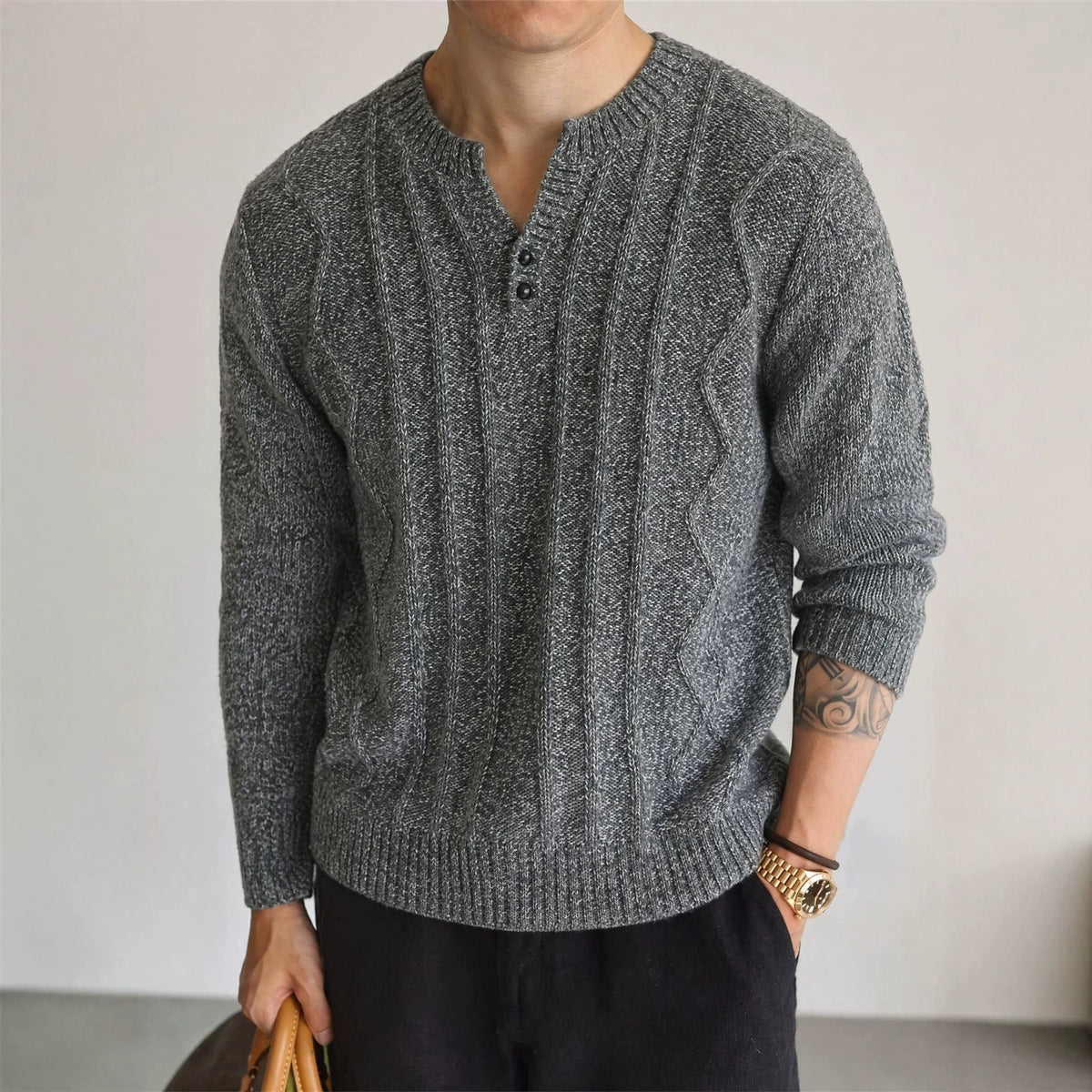 V-neck loose long sleeved sweater - Outdoors & Sports Tinker Time