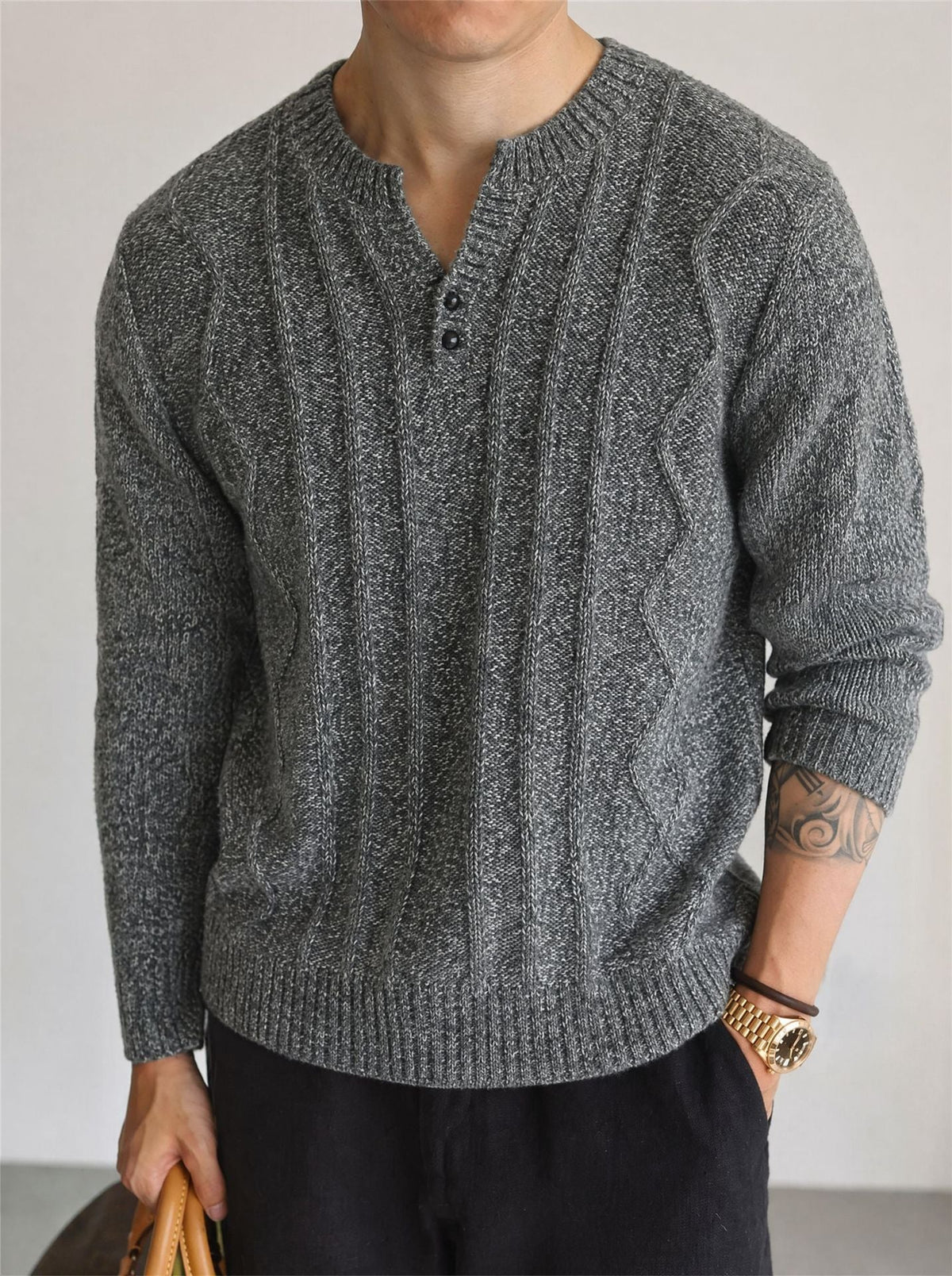 V-neck loose long sleeved sweater - Outdoors & Sports Tinker Time