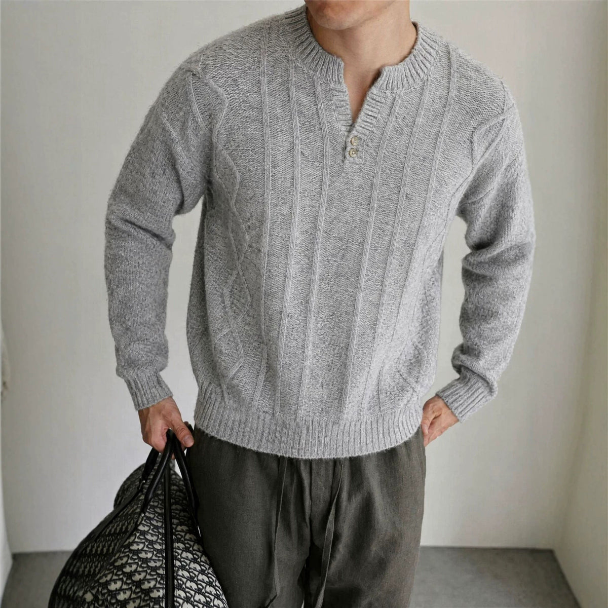 V-neck loose long sleeved sweater - Outdoors & Sports Tinker Time
