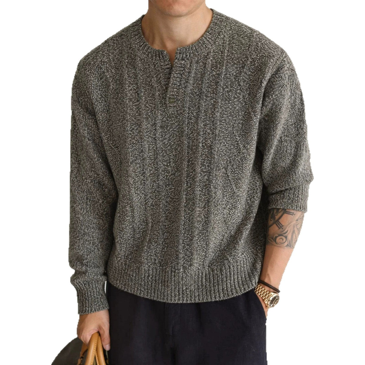V-neck loose long sleeved sweater - Outdoors & Sports Tinker Time