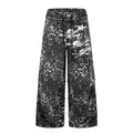 Wasteland Style Irregular Raw Edge Denim Jeans, Double-Layer Spliced Vintage Wash Wide Leg Pants - Outdoors & Sports Tinker Time