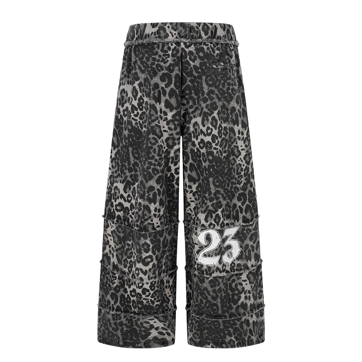 Wasteland Style Irregular Raw Edge Denim Jeans, Double-Layer Spliced Vintage Wash Wide Leg Pants - Outdoors & Sports Tinker Time
