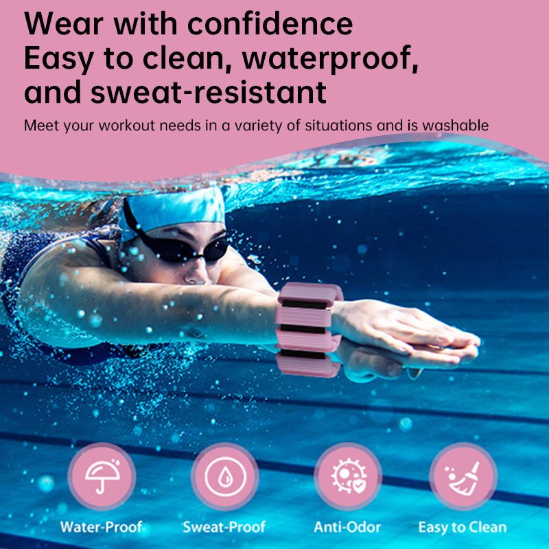 Weighted Wristbands: Silicone, for Weight Training/Yoga/Dance/Fitness (Also for Ankles) - Outdoors & Sports Tinker Time