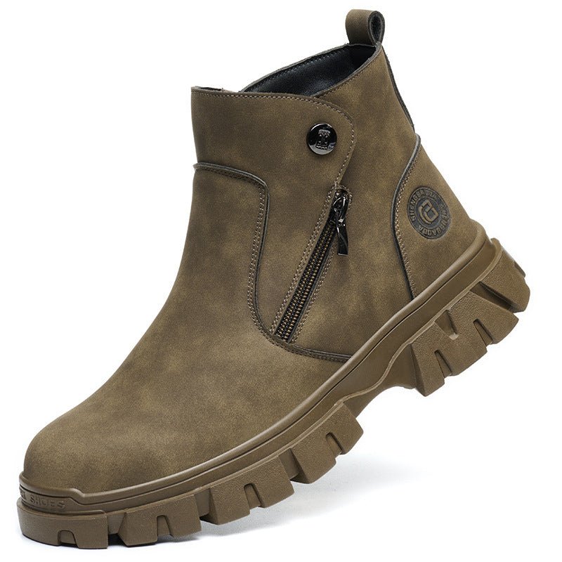 Welders' labor protection anti smashing and anti piercing work anti spark protection and safety shoes - Outdoors & Sports Tinker Time