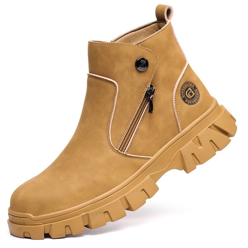 Welders' labor protection anti smashing and anti piercing work anti spark protection and safety shoes - Outdoors & Sports Tinker Time