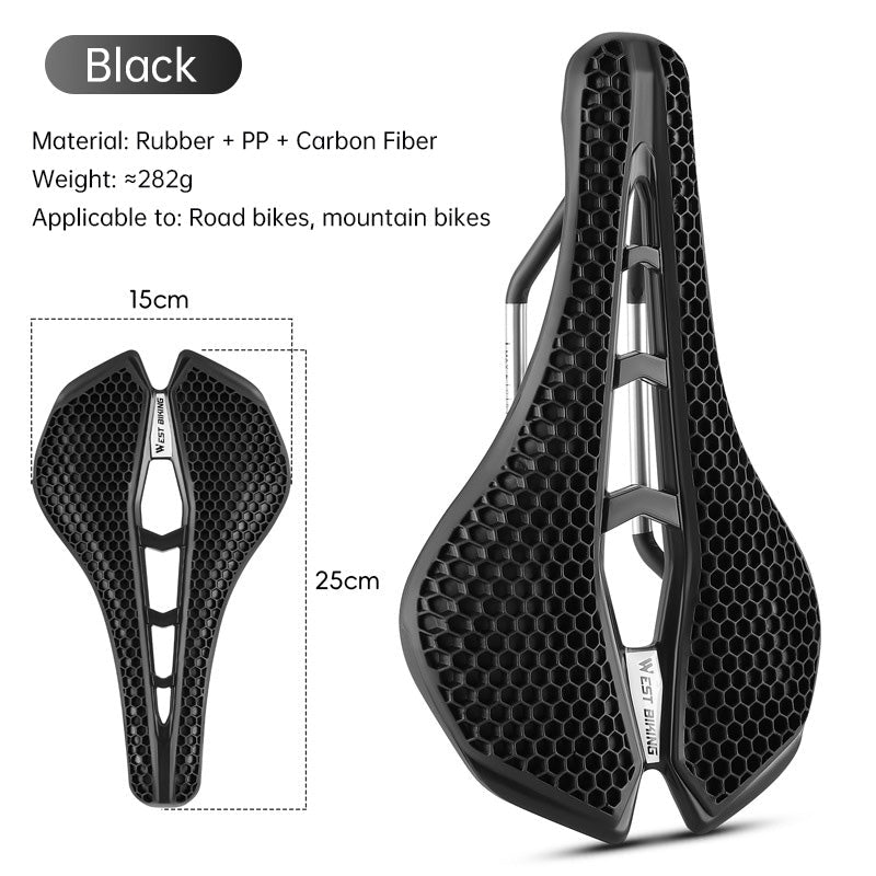 WEST BIKING TPE Honeycomb Breathable Bike Saddle – for racing, road, MTB - Outdoors & Sports Tinker Time