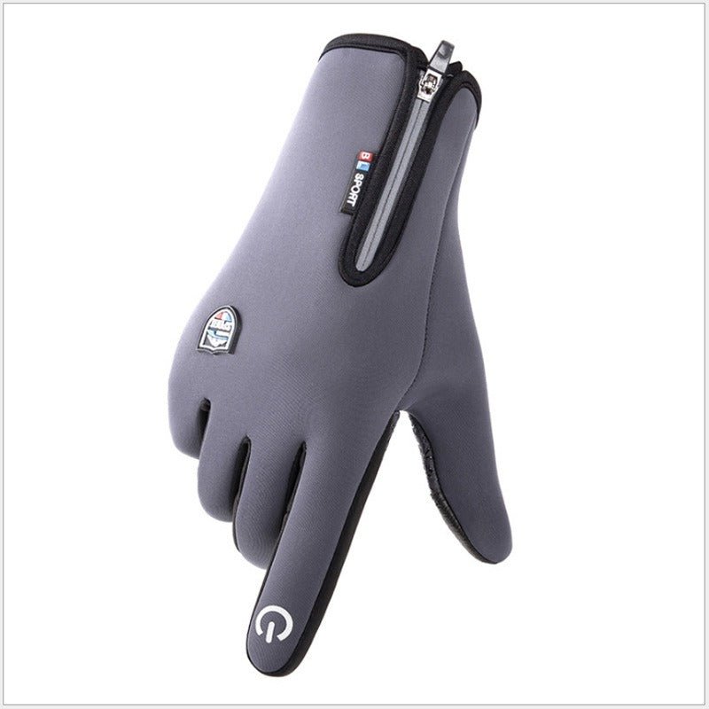 Winter Fleece Thermal Warm Outdoor Gloves Touchscreen Waterproof Cycling Bicycle Windproof Glo - Outdoors & Sports Tinker Time