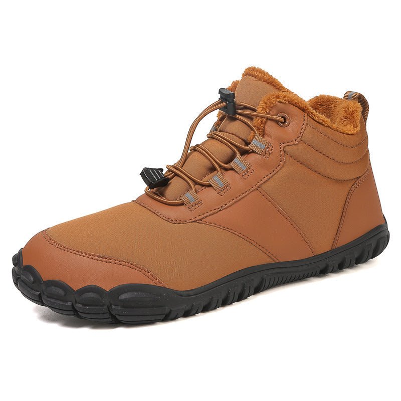 Winter Snow Boots Men's Mid-Calf Warm Fleece Lined Winter Shoes - Outdoors & Sports Tinker Time