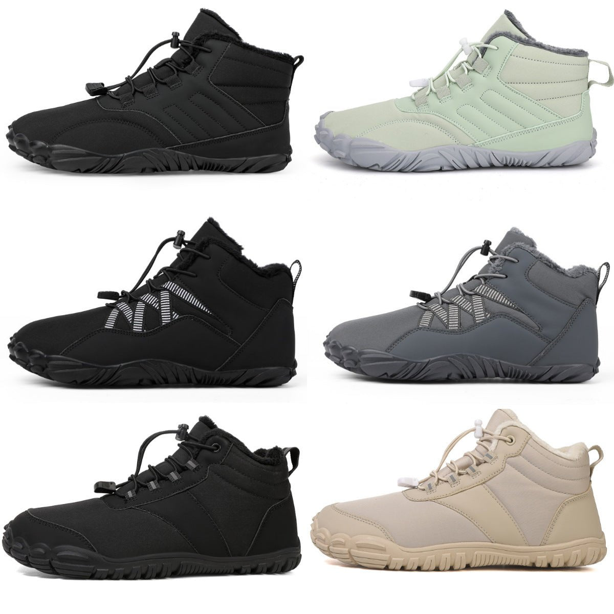 Winter Snow Boots Men's Mid-Calf Warm Fleece Lined Winter Shoes - Outdoors & Sports Tinker Time