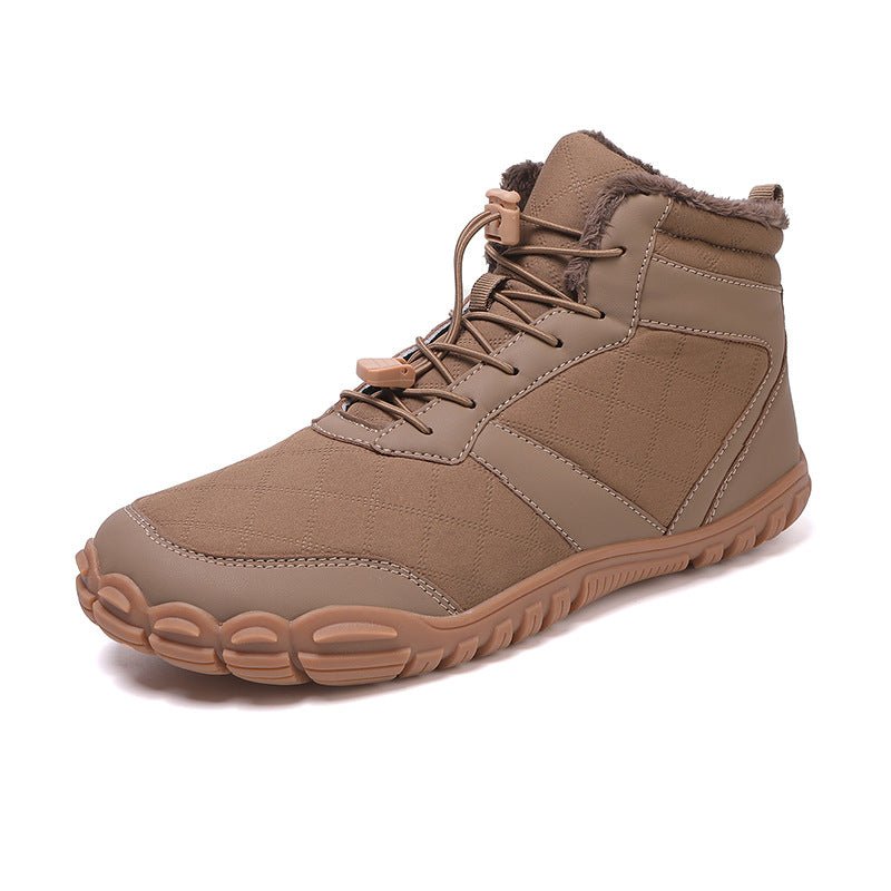 Winter Snow Boots Men's Mid-Calf Warm Fleece Lined Winter Shoes - Outdoors & Sports Tinker Time