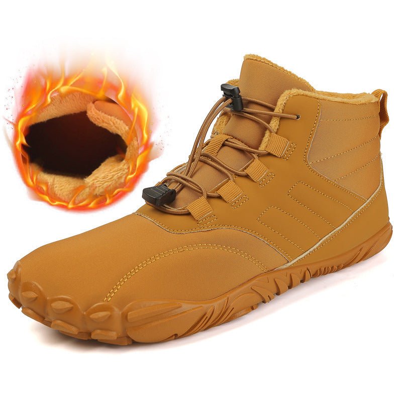 Winter Snow Boots Men's Mid-Calf Warm Fleece Lined Winter Shoes - Outdoors & Sports Tinker Time