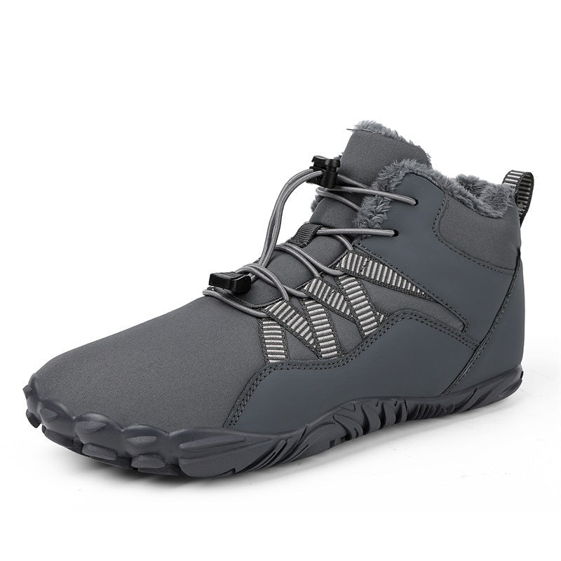 Winter Snow Boots Men's Mid-Calf Warm Fleece Lined Winter Shoes - Outdoors & Sports Tinker Time