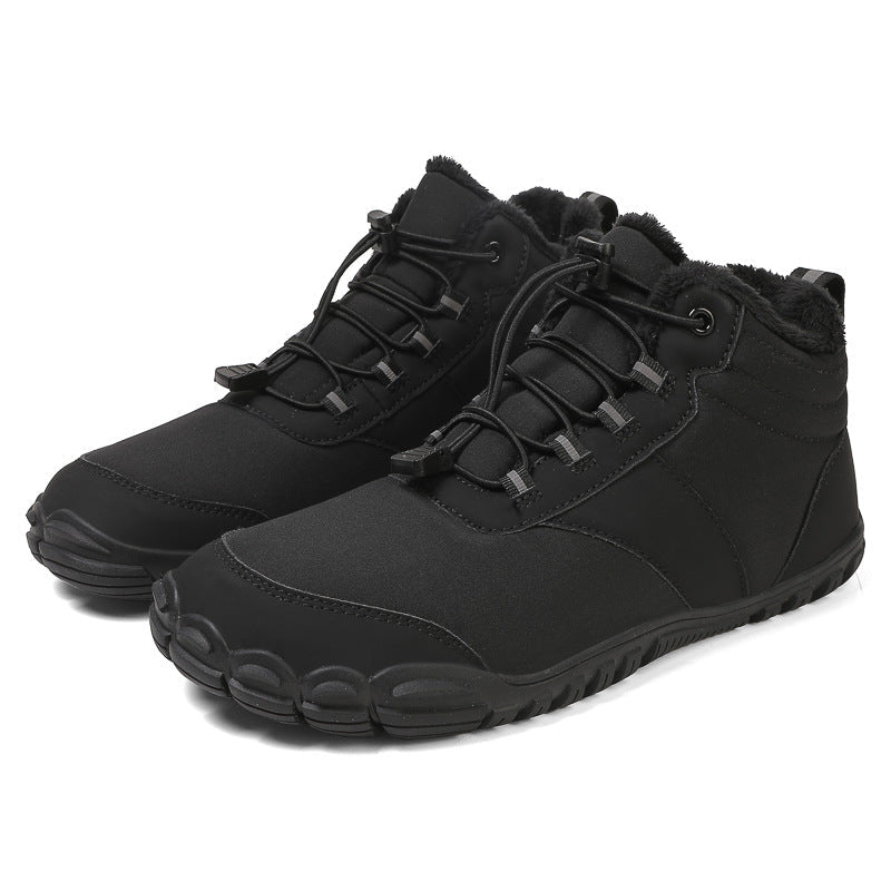 Winter Snow Boots Men's Mid-Calf Warm Fleece Lined Winter Shoes - Outdoors & Sports Tinker Time