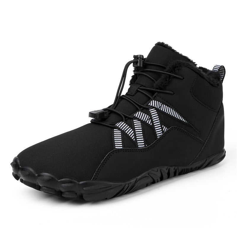 Winter Snow Boots Men's Mid-Calf Warm Fleece Lined Winter Shoes - Outdoors & Sports Tinker Time