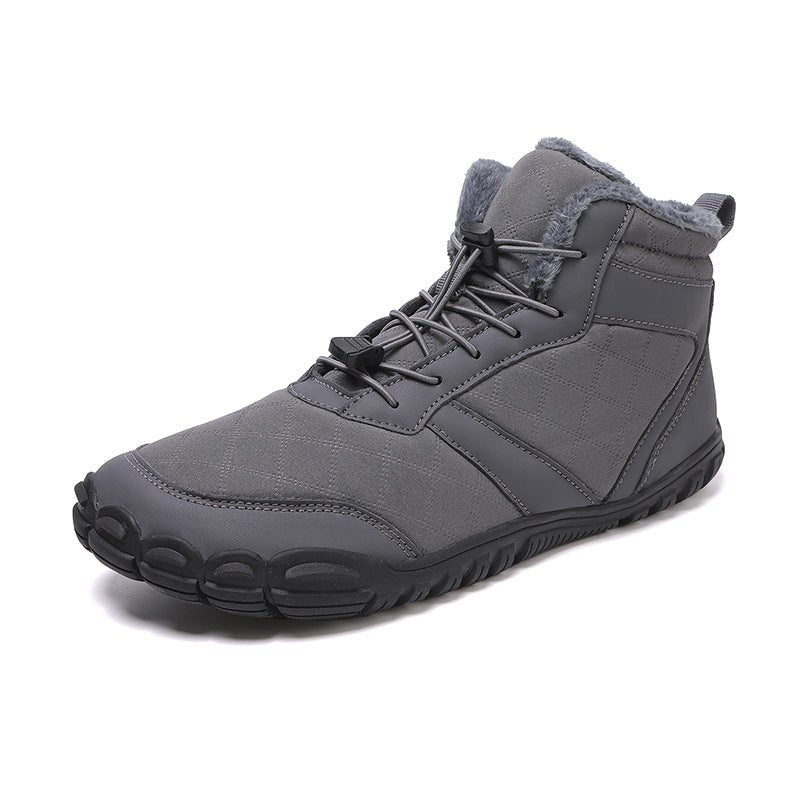 Winter Snow Boots Men's Mid-Calf Warm Fleece Lined Winter Shoes - Outdoors & Sports Tinker Time