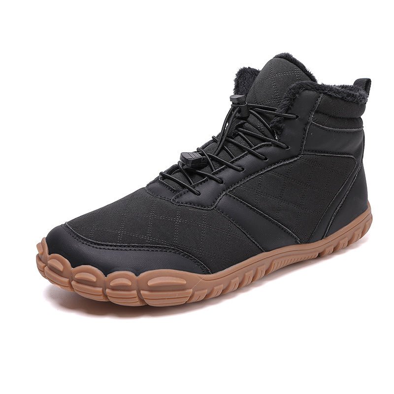 Winter Snow Boots Men's Mid-Calf Warm Fleece Lined Winter Shoes - Outdoors & Sports Tinker Time