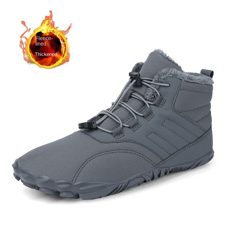 Winter Snow Boots Men's Mid-Calf Warm Fleece Lined Winter Shoes - Outdoors & Sports Tinker Time