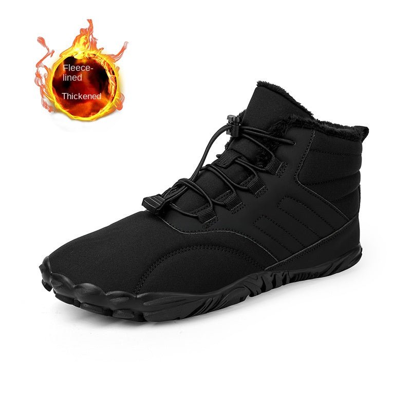 Winter Snow Boots Men's Mid-Calf Warm Fleece Lined Winter Shoes - Outdoors & Sports Tinker Time