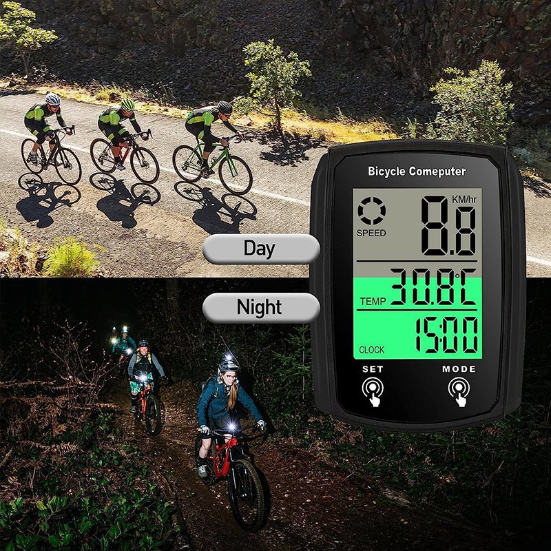 Wired LCD Digital Bicycle Computer - Speedometer and Odometer with Backlight, a Must - have Bike Accessory - Outdoors & Sports Tinker Time
