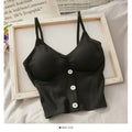 Woman Knitted Tank Top Women Strap Vest Sexy Female Knitting Crop Top - Outdoors & Sports Tinker Time
