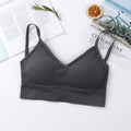 Women Tank Crop Tops Seamless Underwear Beauty Back Sports Lingerie Padded Cropped Female Crop Tops - Outdoors & Sports Tinker Time