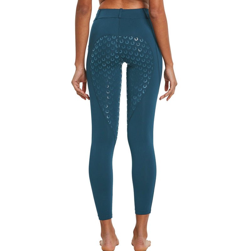 Women's Anti-Slip Elastic High-Waist Drop Glue Riding Pants - Outdoors & Sports Tinker Time