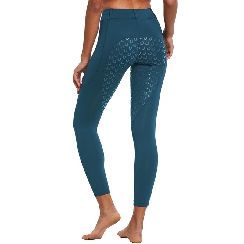 Women's Anti-Slip Elastic High-Waist Drop Glue Riding Pants - Outdoors & Sports Tinker Time