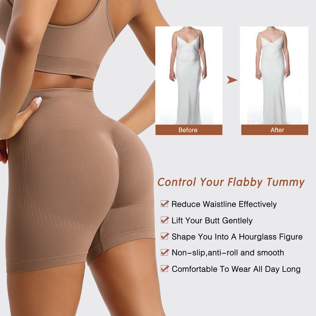 Women's Butt Lifting Pants High Waist Tummy Control Shapewear Thin Trainer Safety Pants - Outdoors & Sports Tinker Time