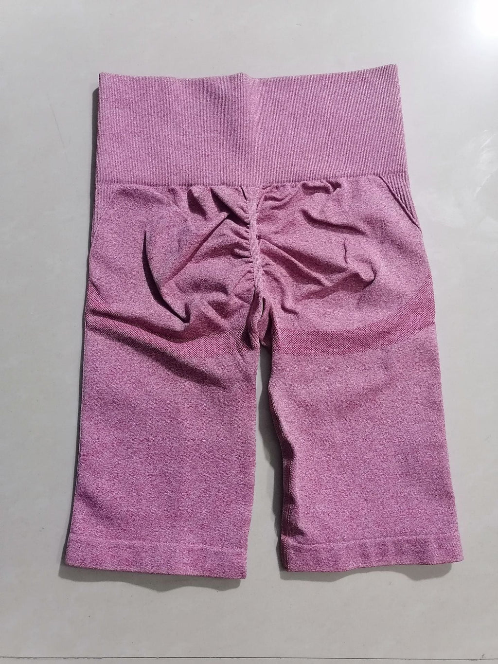 Women's Five-Quarter Pants High Waist Slim Quick-Dry Cycling Yoga Pants - Outdoors & Sports Tinker Time