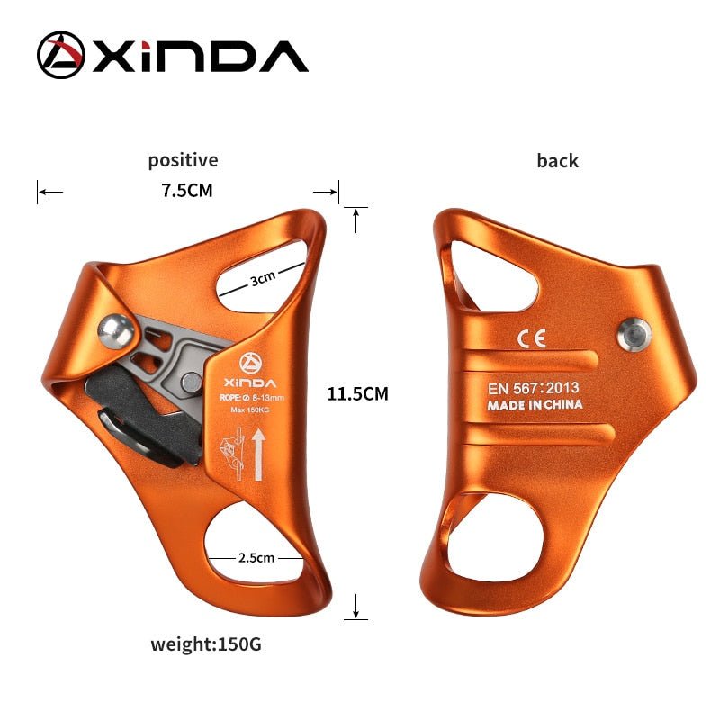 XINDA Outdoor Camping Rock Climbing Chest Ascender Safety Rope Ascending Anti Fall Off Survival Vertical Rope Climbing Equipment - Outdoors & Sports Tinker Time