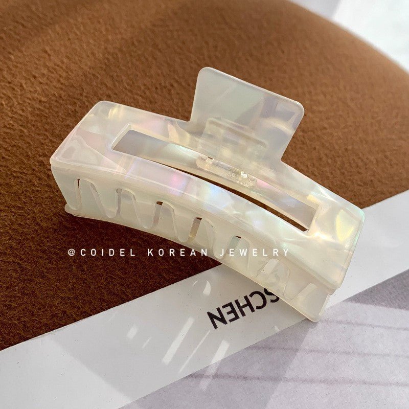 Zincqi Acetate French Style Large and Small Geometric Square Hair Clip for Back of Head, Hairpin, Shark Clip, Hair Clamp - Outdoors & Sports Tinker Time