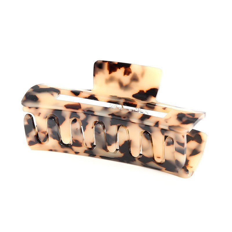 Zincqi Acetate French Style Large and Small Geometric Square Hair Clip for Back of Head, Hairpin, Shark Clip, Hair Clamp - Outdoors & Sports Tinker Time