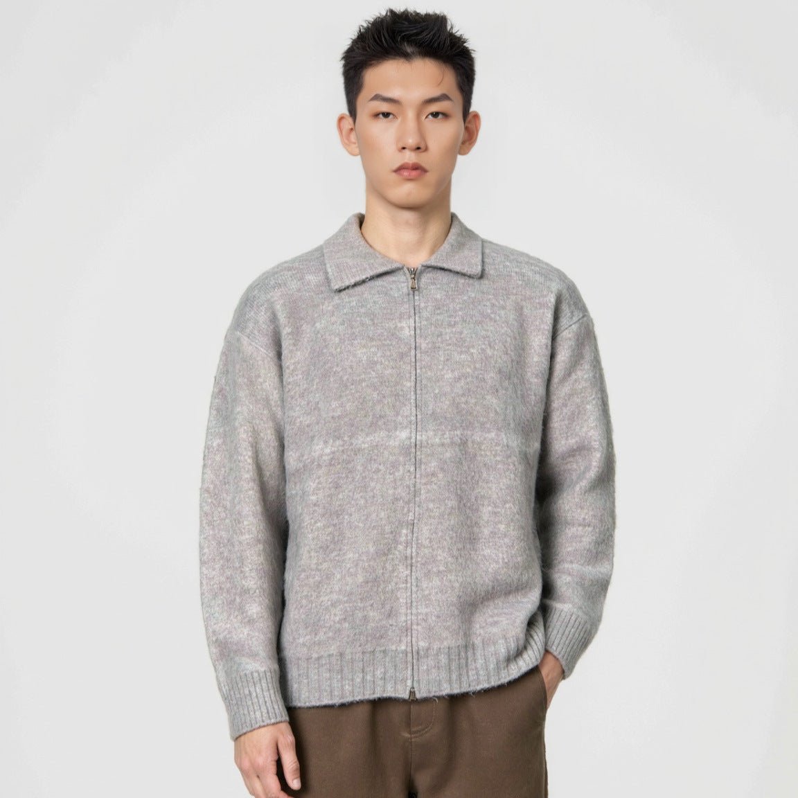 Zipper lapel sweater for men - Outdoors & Sports Tinker Time