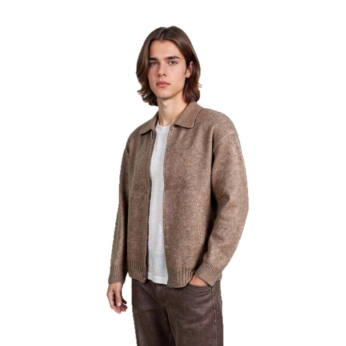 Zipper lapel sweater for men - Outdoors & Sports Tinker Time